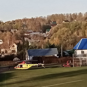 В Юрьев-Польском заметили вертолет санавиации