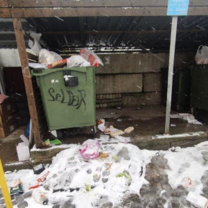 Владимир оказался завален мусором после новогодних праздников