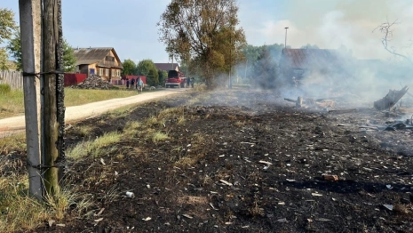 Пожар в деревне под Гусь-Хрустальным возник из-за неисправной печки