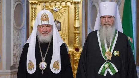Патриарх Кирилл вручил митрополиту Владимирскому и Суздальскому орден Серафима Саровского