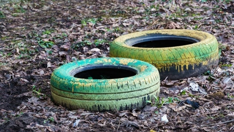 Владимирцы рассорились из-за сделанных из покрышек клумб