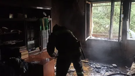 Во Владимирской области из горящего дома спасли жильца верхнего этажа 