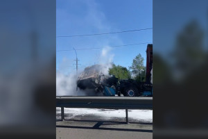Во Владимирской области в ДТП на проклятом перекрестке сгорел водитель фуры