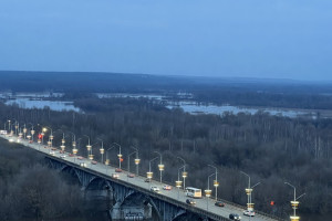 Во Владимире на ночь отключат реверсивное движение на мосту через Клязьму