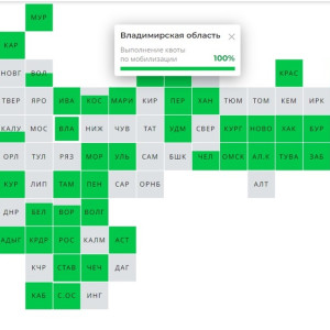 Появилась карта с планами по мобилизации в каждом регионе России