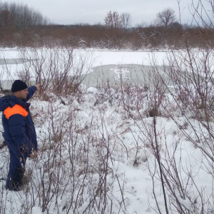 Во Владимирской области спасли провалившуюся под лед женщину