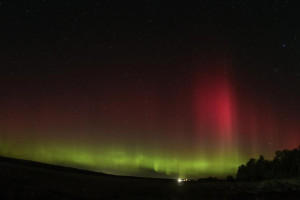 В небе над Владимирской областью взошло северное сияние