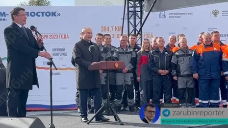 Владимир Путин открыл мост через Оку под Муромом на трассе М-12
