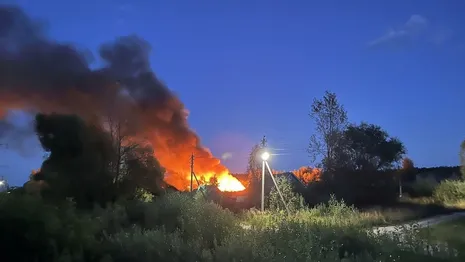 Во Владимирской области огонь уничтожил целое подворье