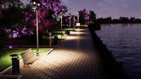 В Гусь-Хрустальном показали проект благоустройства набережной у озера