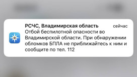 Владимирцам запретили приближаться к обломкам БПЛА после угрозы атаки 14 апреля