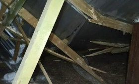 В Струнино рухнула крыша 5-этажного дома