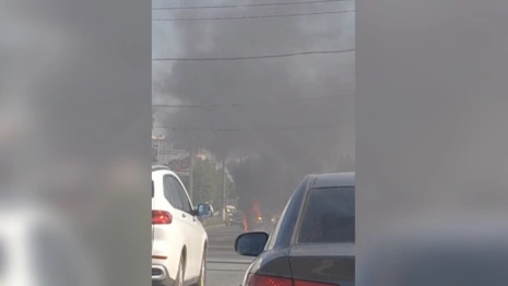 Во Владимире вспыхнул мотоцикл