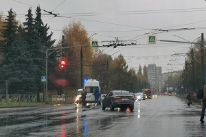 Во Владимире автомобиль скорой помощи попал в аварию