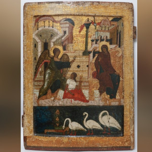 Старинную владимирскую икону выставили в Санкт-Петербурге