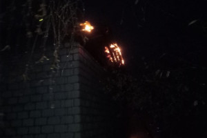 Во Владимирской области загорелся двухквартирный дом