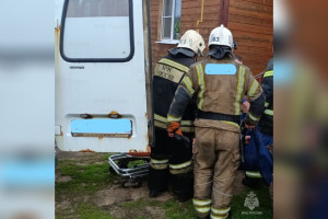 На пожаре в поселке во Владимирской области пострадал человек