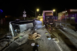 Водитель легковушки чудом выжил в жестком ДТП на трассе М-7 во Владимирской области