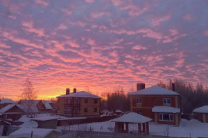 Четвертый понедельник января подарил владимирцам потрясающий рассвет