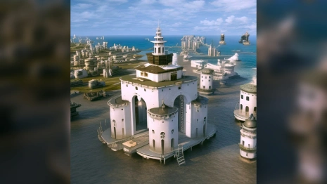 Нейросеть переместила Золотые ворота Владимира в другие миры