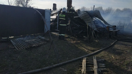 К мощному пожару под Красной Горбаткой привело курение