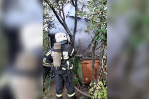 На пожаре в Александрове пострадал 71-летний пенсионер