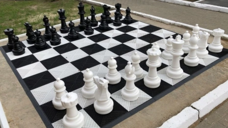 В Гусь-Хрустальном установили огромную шахматную доску