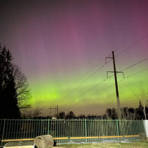 Во Владимирской области запечатлели красивейшее северное сияние