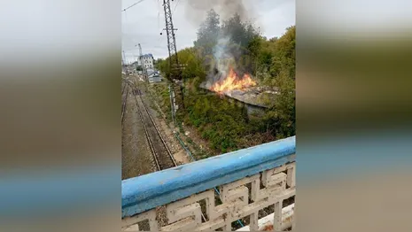 У проблемного Павловского моста в Коврове случился пожар