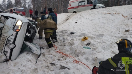 Во Владимирской области спасатели вытащили водителя из искореженной легковушки
