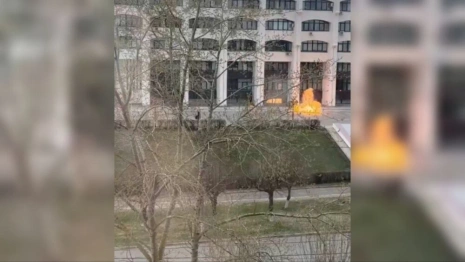 Поджигатель Белого дома во Владимире пытался покончить с собой при задержании