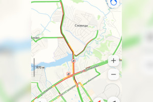 Владимир встал в 4,5-километровой пробке у Сновиц
