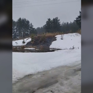 Во Владимирской области канализационные стоки стекают в реку