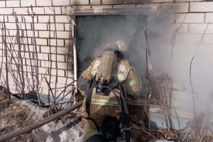 Во Владимирской области сгорели пиломатериалы