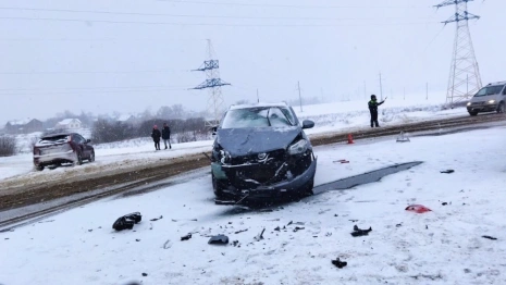 Две легковушки разбились на трассе Р-132 Золотое кольцо под Владимиром
