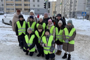 Во Владимире сотрудники ГАИ провели зимнее занятие для детей из-за роста аварийности на дорогах