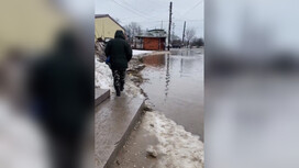 Во Владимирской области затопило единственный путь на вокзал