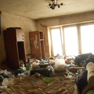 В Коврове отец 7 детей превратил квартиру в громадную свалку