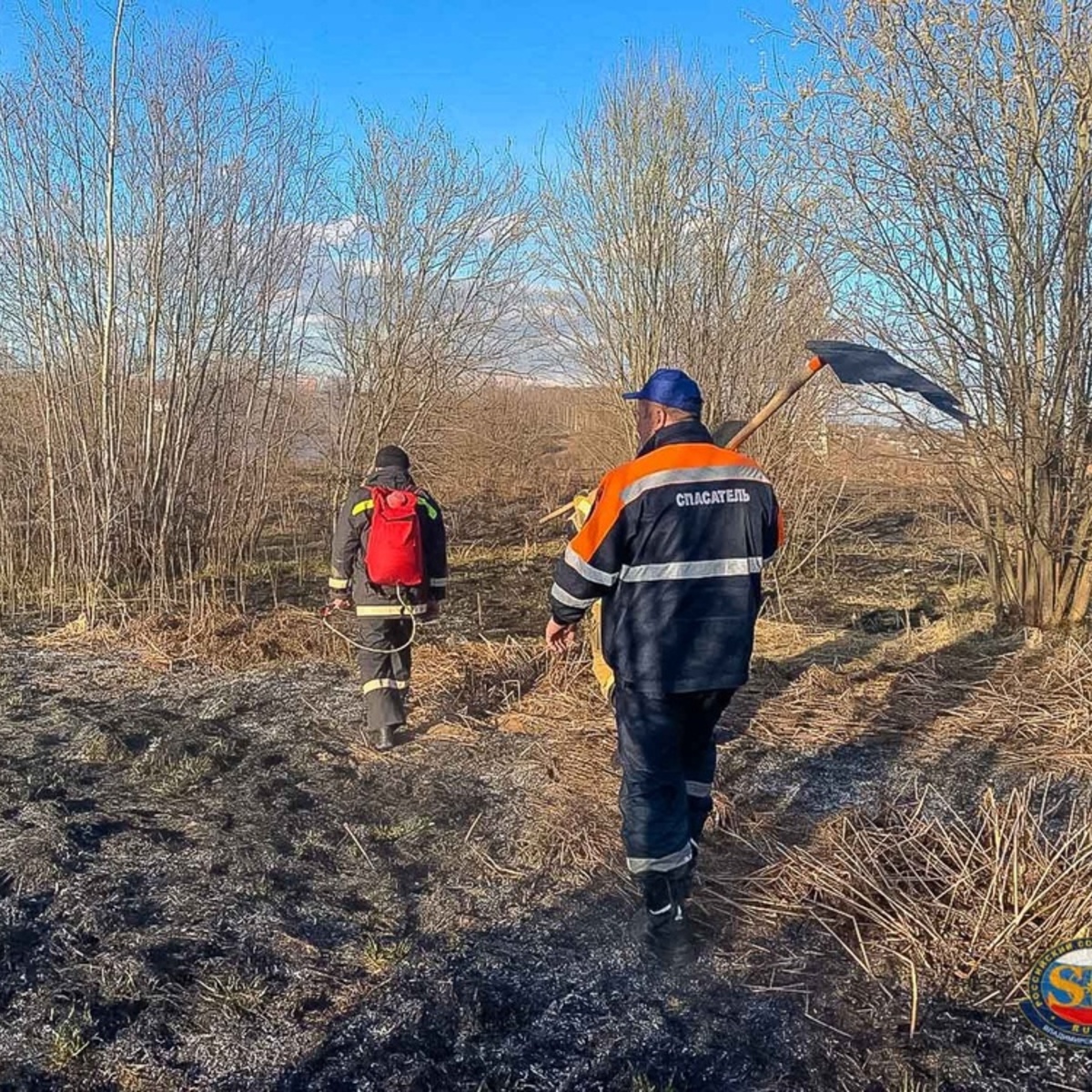 В Боголюбово потушили ландшафтный пожар - День во Владимире