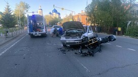 Мотоциклист пострадал в аварии с иномаркой в Боголюбово