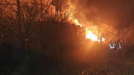 В деревне под Киржачом сгорел жилой дом