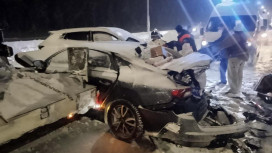 В ДТП из-за непогоды на М-12 пострадала женщина