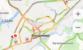 Владимир встал в огромных пробках утром 12 января