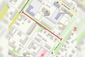 В Гусь-Хрустальном перекрыли участок дороги на улице Люксембургской