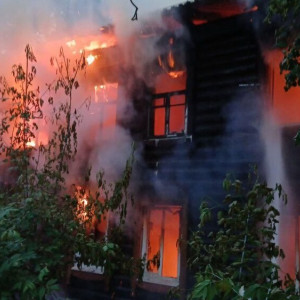 Ночью в Коврове произошел крупный пожар