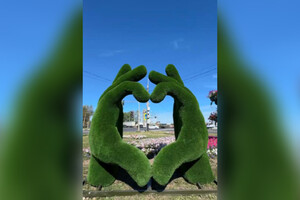 На Суздальском проспекте во Владимире установили «Руки-сердце»