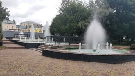 Во Владимире заработал фонтан в Комсомольском сквере

