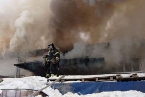 В промзоне Владимира загорелся склад в 600 квадратных метров