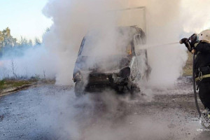 Во Владимирской области за сутки сгорели грузовик и квадроцикл