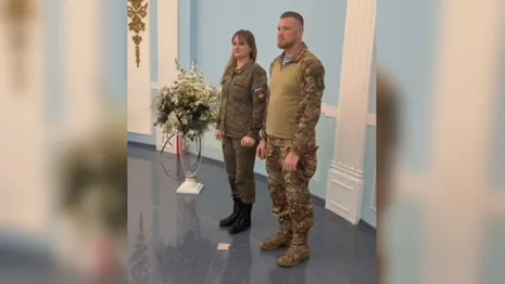 Во Владимирской области поженились двое контрактников